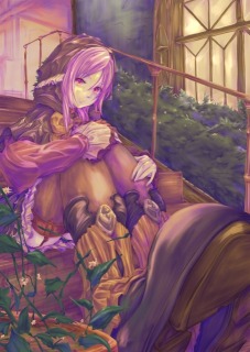 夕夜に佇む少女
