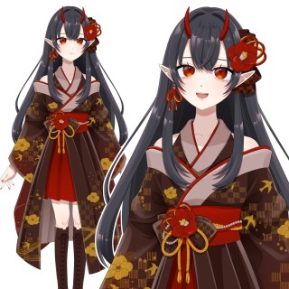 【製作実績】緋衣 椿様　性別変更可能モデル