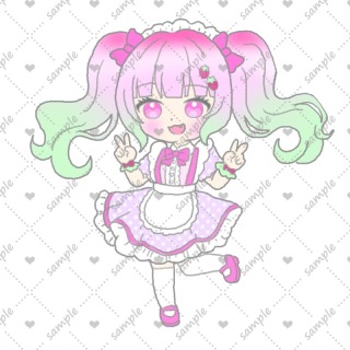 【サンプル】ゆるふわSNSアイコンイラスト５