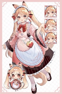 猫メイド立ち絵