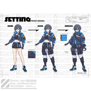 新規キャラクターデザイン／衣装構造