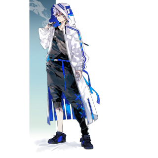 サンプル用立ち絵　気だるげ男性