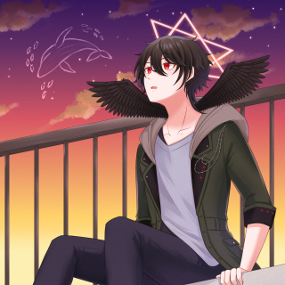 一枚絵イラスト