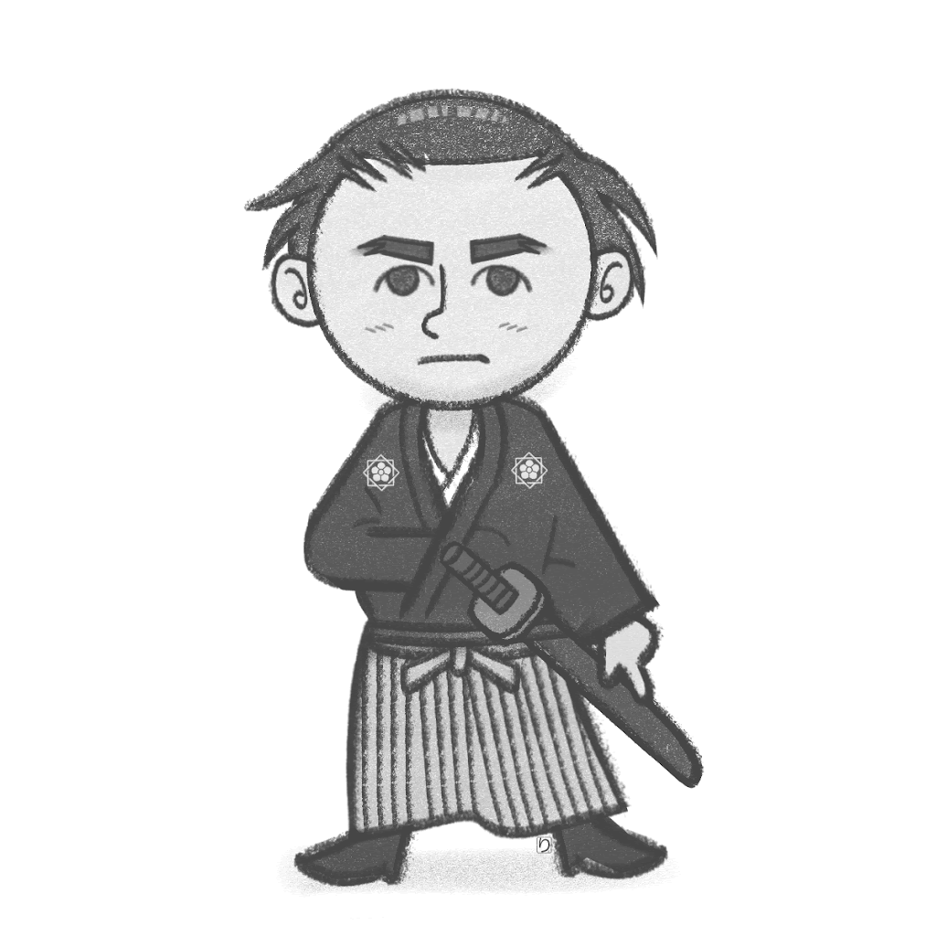 坂本龍馬GIFイラスト