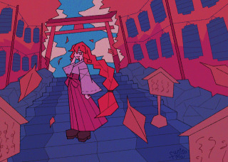 【オリジナル】キャラクター＋背景（ゲーム・MV用イメージ）