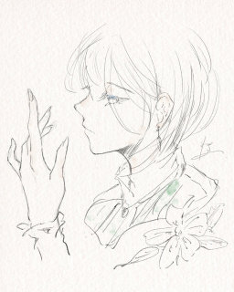 鉛筆画