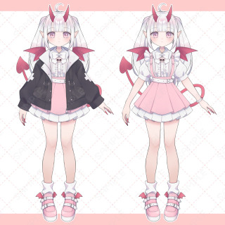 立ち絵・パーツ分けイラスト