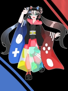 ゲームコントローラ風振袖