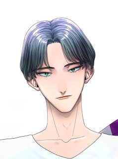 男性立ち絵の顔アップ
